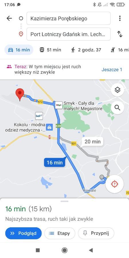 Apartmán Przytulna Kawalerka Z Ogrodem Gdaňsk Exteriér fotografie
