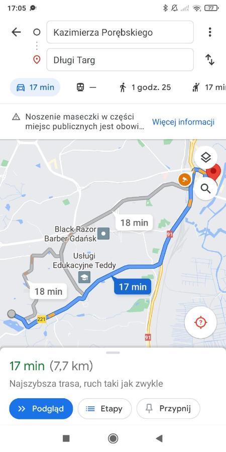 Apartmán Przytulna Kawalerka Z Ogrodem Gdaňsk Exteriér fotografie