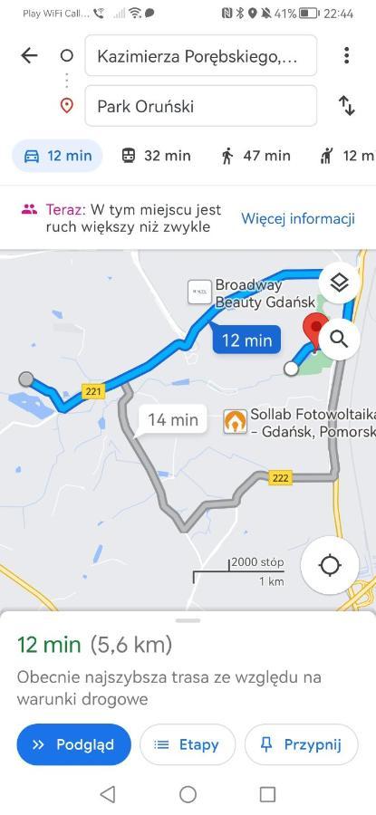 Apartmán Przytulna Kawalerka Z Ogrodem Gdaňsk Exteriér fotografie