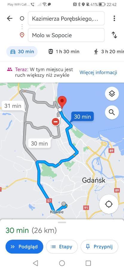 Apartmán Przytulna Kawalerka Z Ogrodem Gdaňsk Exteriér fotografie