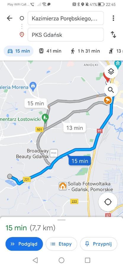 Apartmán Przytulna Kawalerka Z Ogrodem Gdaňsk Exteriér fotografie