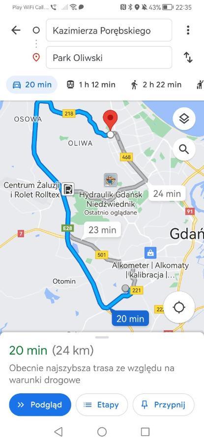 Apartmán Przytulna Kawalerka Z Ogrodem Gdaňsk Exteriér fotografie