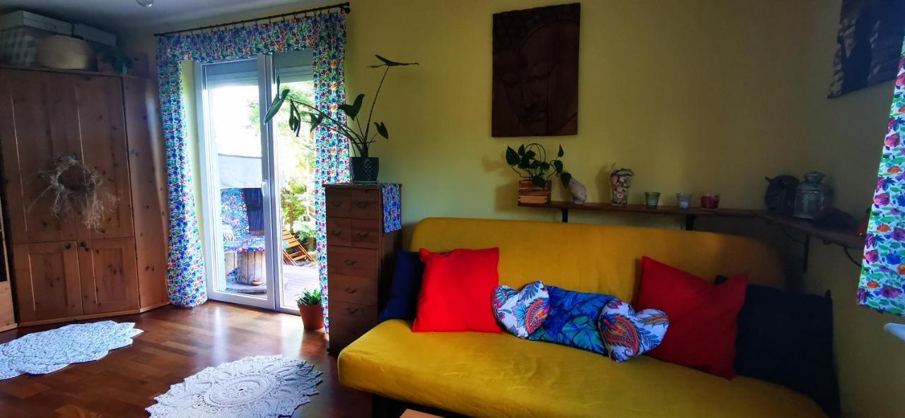 Apartmán Przytulna Kawalerka Z Ogrodem Gdaňsk Exteriér fotografie